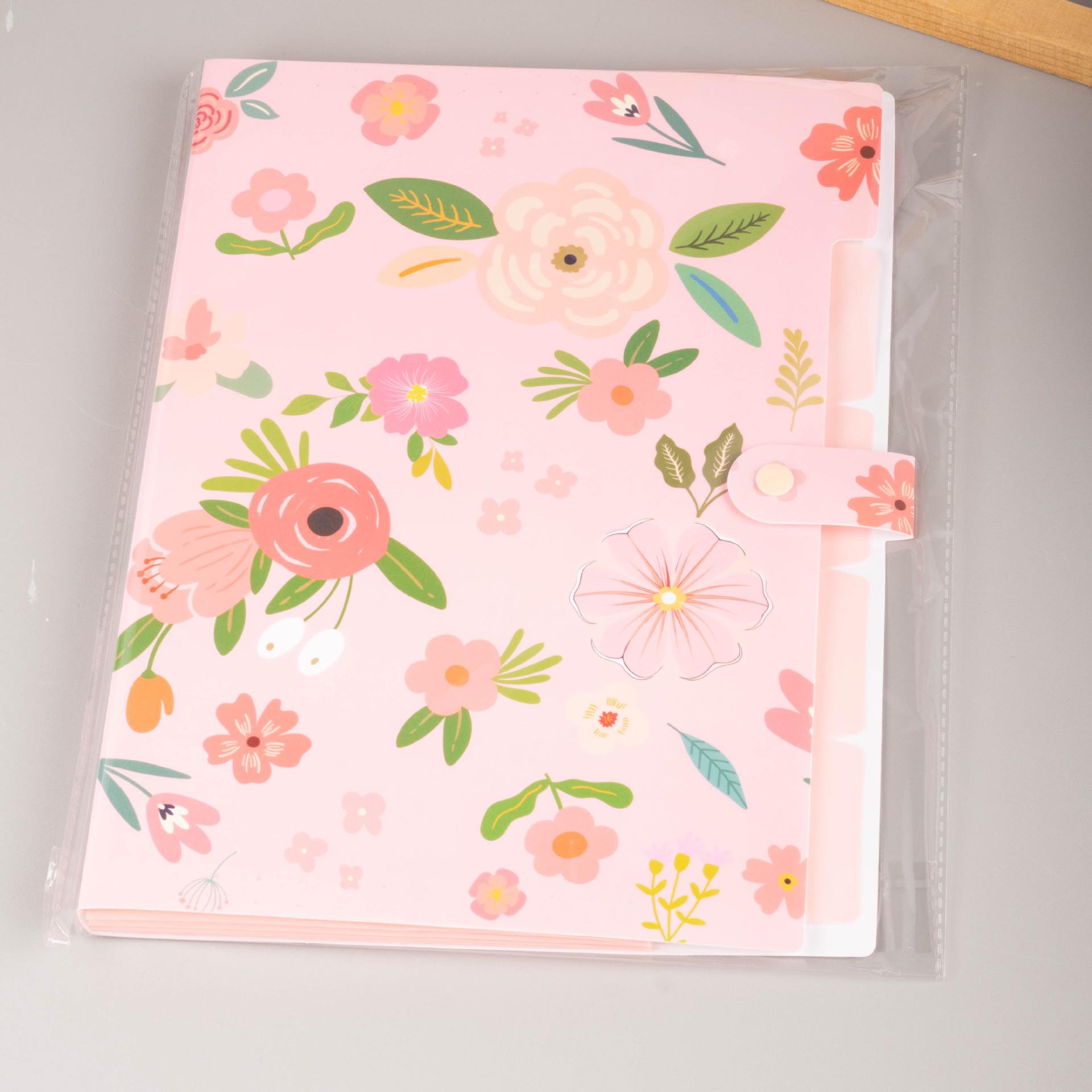 

Multi-layer Flower Design Document Folder with 6 Grids
