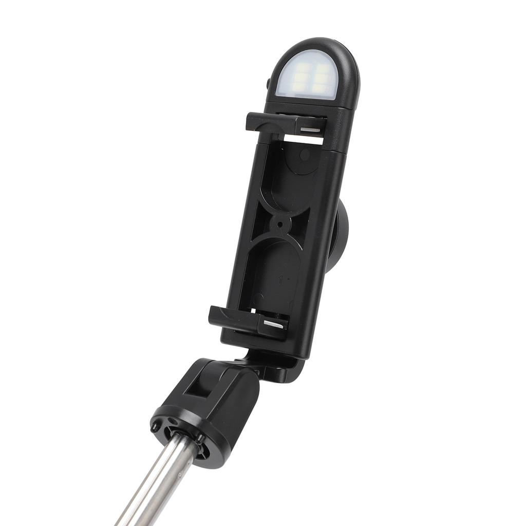 Selfie Stick Tripod with Light Portable Phone Tripod Stand Universal Extendable Stainless Steel Bluetooth Selfie Stick with Remote