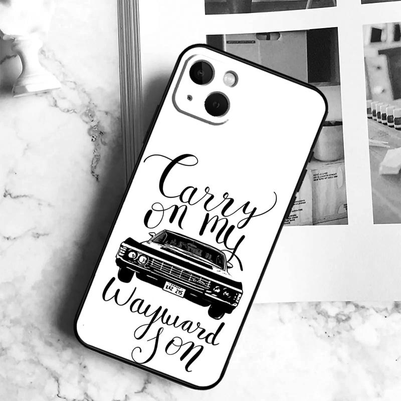 Supernatural CARRY ON WAYWARD SONS Phone Case For iPhone 17 16 14 13 12 11 15 Pro Max Plus 12 13 Mini 16e 17 Air Cover Coque
