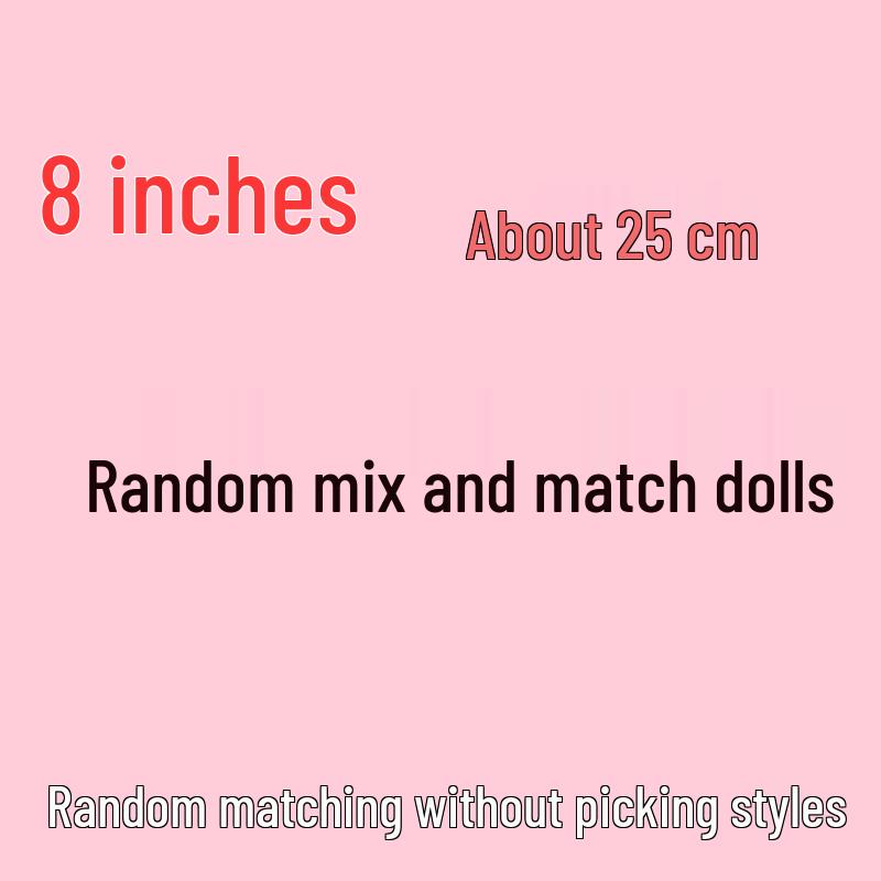 Cute Eight-Inch Plush Toy Doll – Perfect Gift for Weddings and Claw Machines