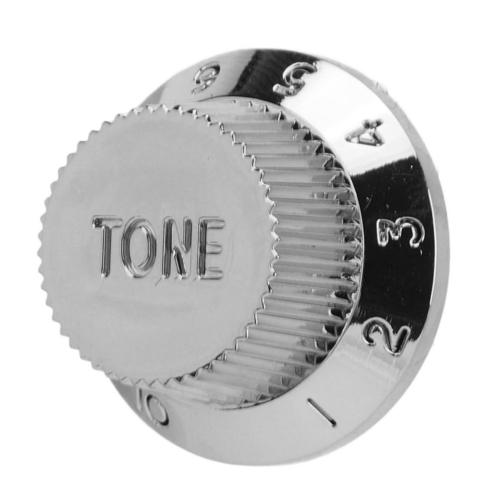 4PCS Polymer Electric Bass Volume Toning Control Knob Electric Guitar Accessories Electric Guitar серебряный