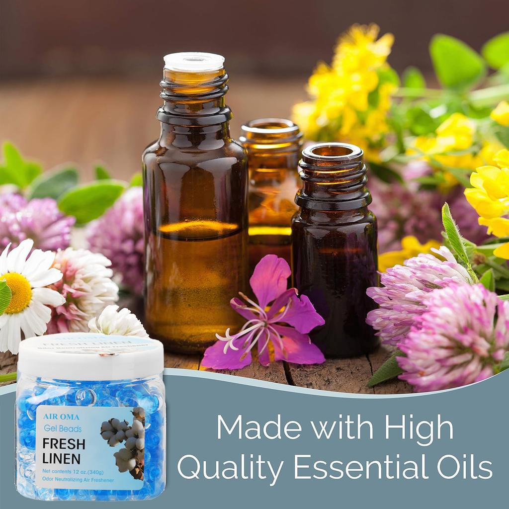 340g Odor Eliminator Gel Beads - Air Freshener - Eliminates Odor In Bathrooms, Cars, Boats, RVs & Pet Areas