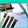 Stylish Canvas Belt For Men And Women Durable No Hole Square Buckle Fashionable Design