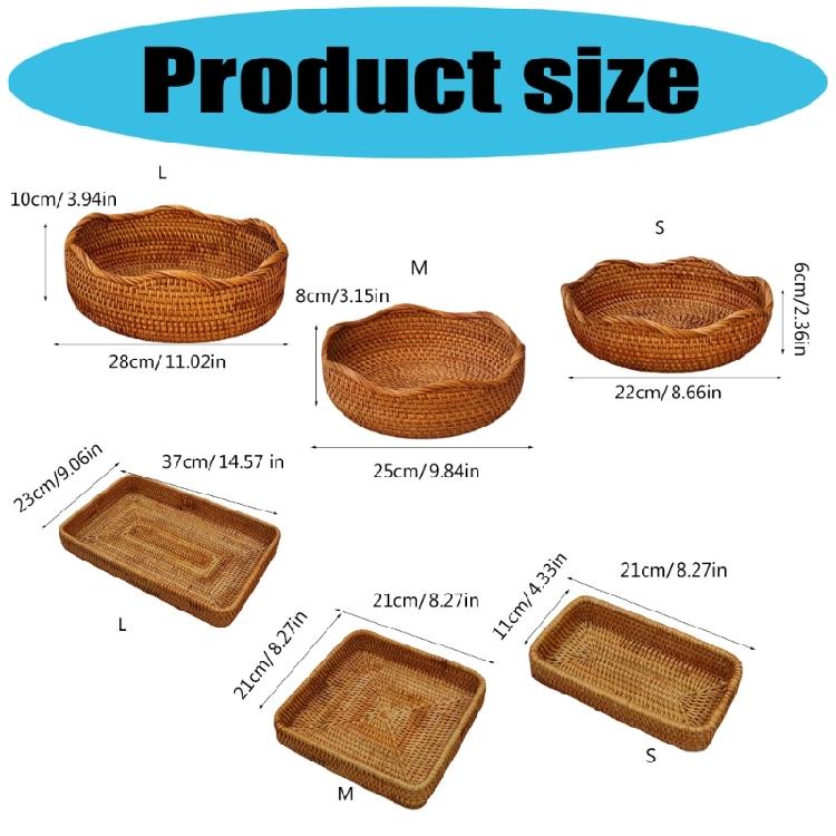 Bread Holder Ventilated Design Multipurpose Storage Basket Natural Fiber For Kitchen Dining Room