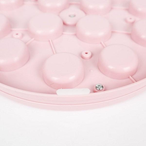 Dingdong Pet Pet Intelligence Development Puzzle Snack Toy IQ Toy Round Diameter 23cm x Height 2.5cm, Pink, 1 piece