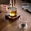YIHUTEA Tea Infuser Glass Mug with Handle and Lid