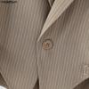 INCERUN Oversized Men Long Sleeve Striped Cutout Irregular Cropped Coats Blazer