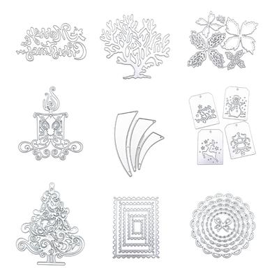 Christmas Tree Cutting Dies Metal Die Cuts Embossing Stencils for DIY Scrapbooking Album Card Photo Decorations Templates