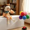 Genshin Impact Paimon Mini Figure Cute Anime Game Character Doll Ornament Sitting Statue Desk Decor Collectible Gift for Fans