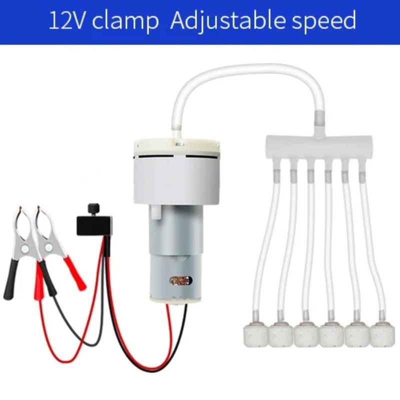 DC 12V Mini Vzduchové Čerpadlo Plynulá Regulace Rychlosti Akvarijní Vodní Kyslíková Pumpa Motor Nádržka na Ryby Chov Kyslíková Pumpa