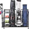 Rack de Armazenamento Multifuncional para Equipamentos de Golfe