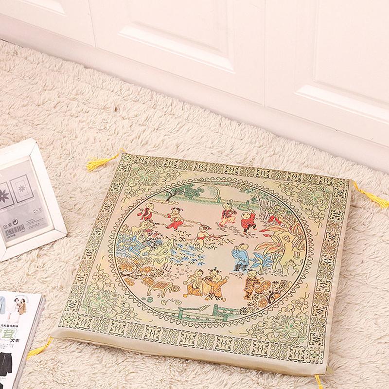 Chinese Style Seat Cushion Red Valentine's Day Wedding Blessing Kneel Cushion Square Bay Window Sofa Back Pillows Home Decor