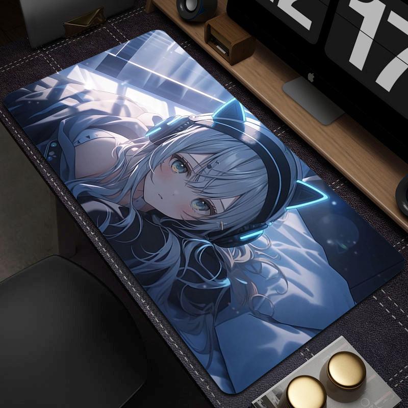 Anime Girls Mouse Pad NonSlip Gaming Mousepad Rubber Computer Keyboard Pads Office Large Table Mat