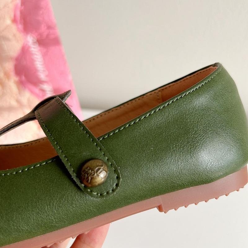 Children Spring/autumn New Girls Foreign Style All Vintage Leather Shoe Grandma Shallow Mouth Mary Jane Shoes Zapatos para niñas