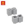 129Pcs/lot NO.4216 Modified1 x 2 featuring Groove Brick Moc Colour Accessories Works With featuring Block DIY Children's Toy Assembly Parts