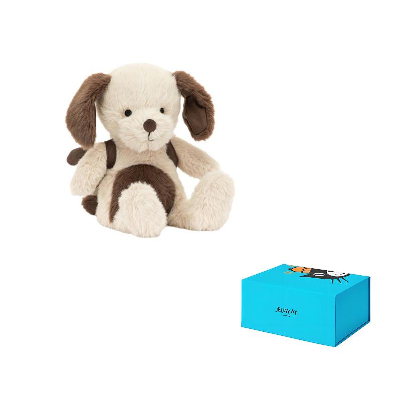 JELLYCAT Dog Series Puppy Backpack Doll Plush Doll 23cm Height