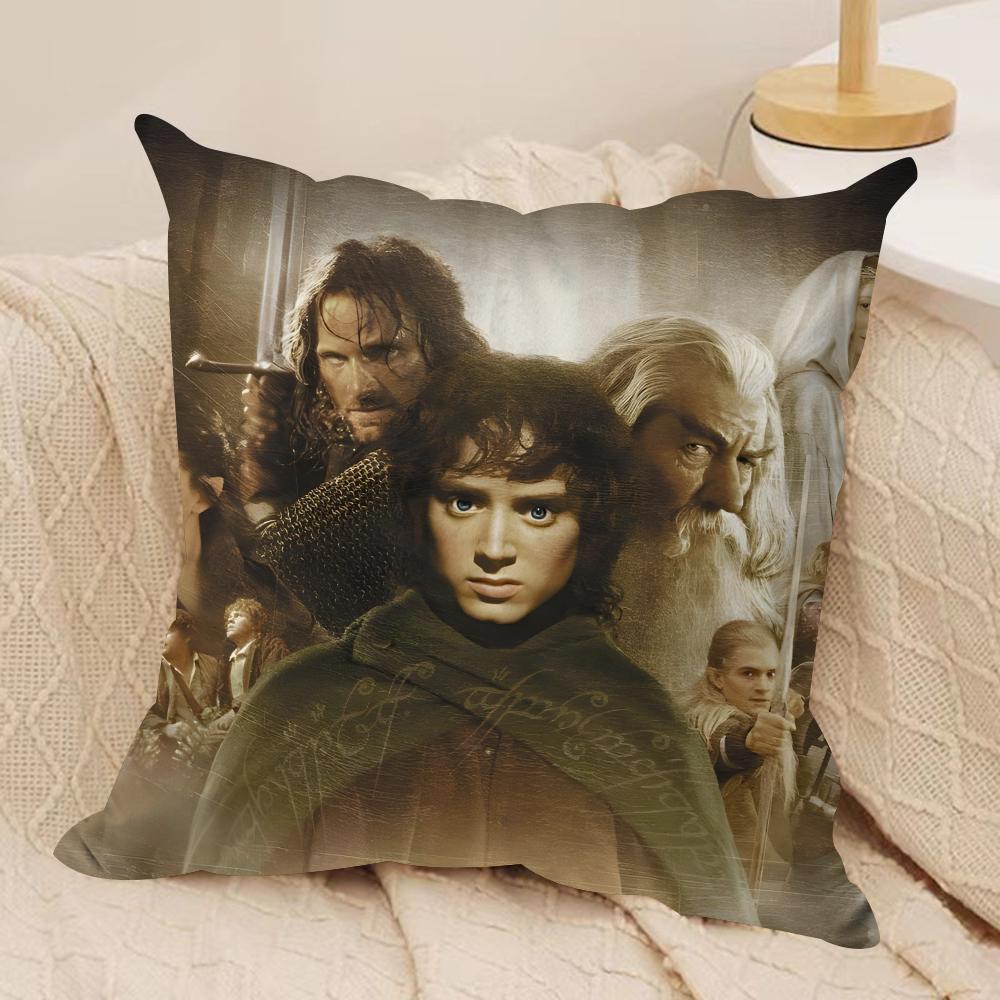 The L-Lord Of The R-Rings Movie Cushion Cover Pillowcase Ultra Soft Skin Friendly Fabric Cloud Like Comfort & Concealed Zipper