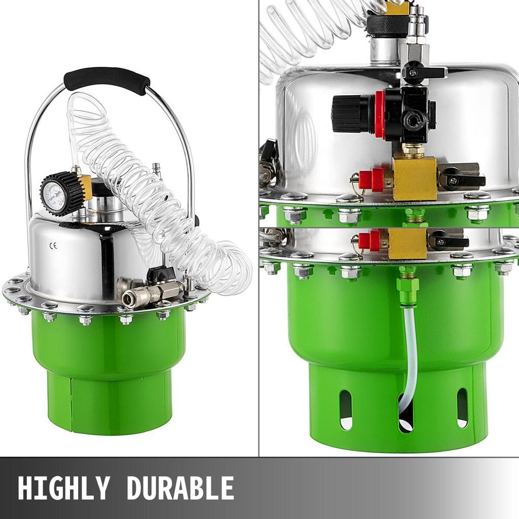 Pneumatic Air Pressure Bleeder, Brake Pressure Bleeding Tool Portable Brake and Clutch Bleeder Valve System Kit Garage Workshop Mechanics Brake Oil