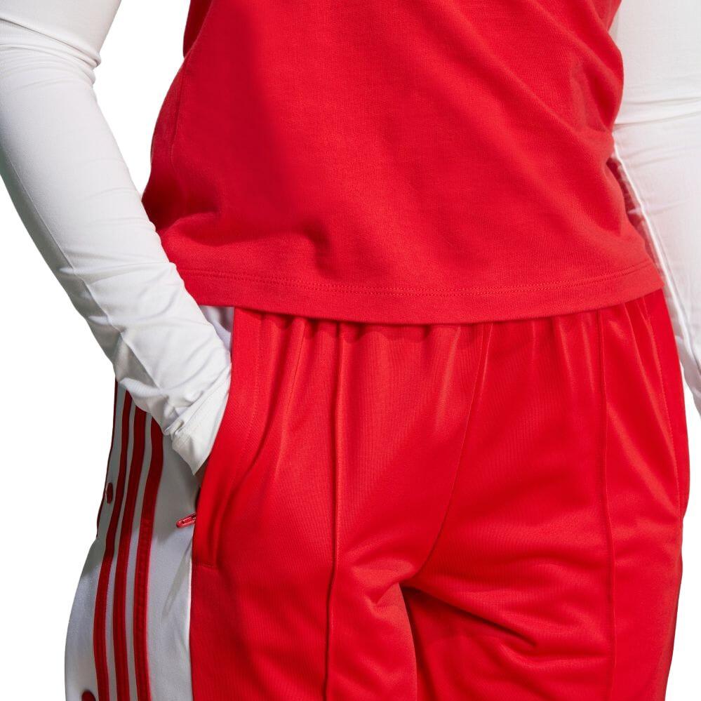 adidas Originals Striped Drawstring Straight-Leg Casual Pants Women Bottoms Crimson IR9793