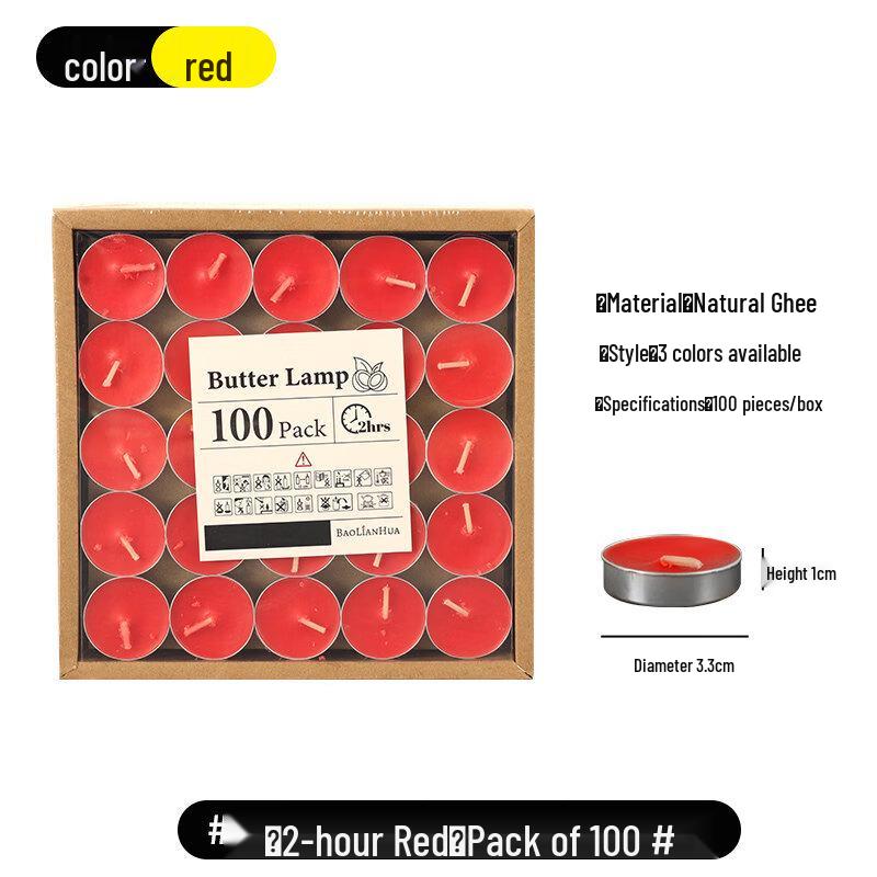 LIEI Household Smokeless Odorless Tea Candle