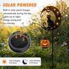 Solar Moon Cats LED Stakes Light Weatherproof Metal Pumpkin Stake Lights Halloween Decorations Solar Lamp for Housewarming Gifts