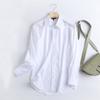 Withered England Style Office Lady Simple Fashion Poplin Solid White Blouse Women Blusas 2025 Shirt Women Tops