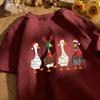 Ducks Full Of Festive Atmosphere T Shirt Unisex Loose Basics Tee Summer Casual Fashion Short Sleeve Unisex Retro Cotton Clothing