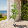 Faux Dracaena Fragrans Tree ABS PU Artificial Dracaena Fragrans Fake Floor Potted Plant for   Living Room Decor