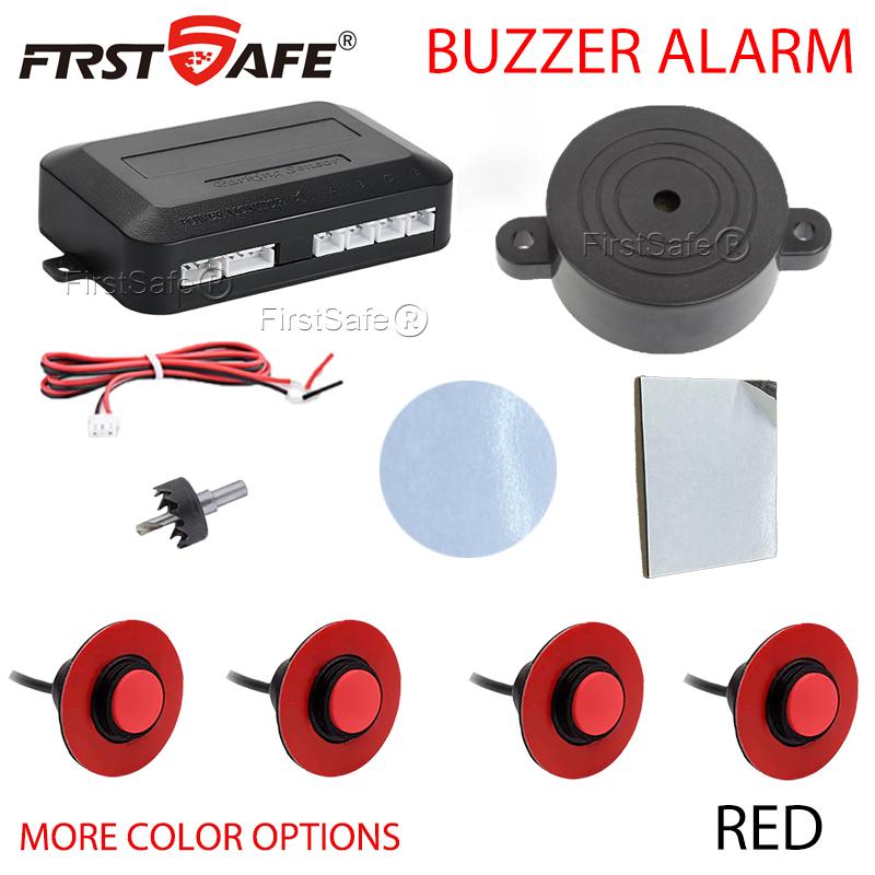 Parking Sensor 6 Colors 16.5mm Flat Sensor Reverse Radar Sound Buzzer Alarm Sound