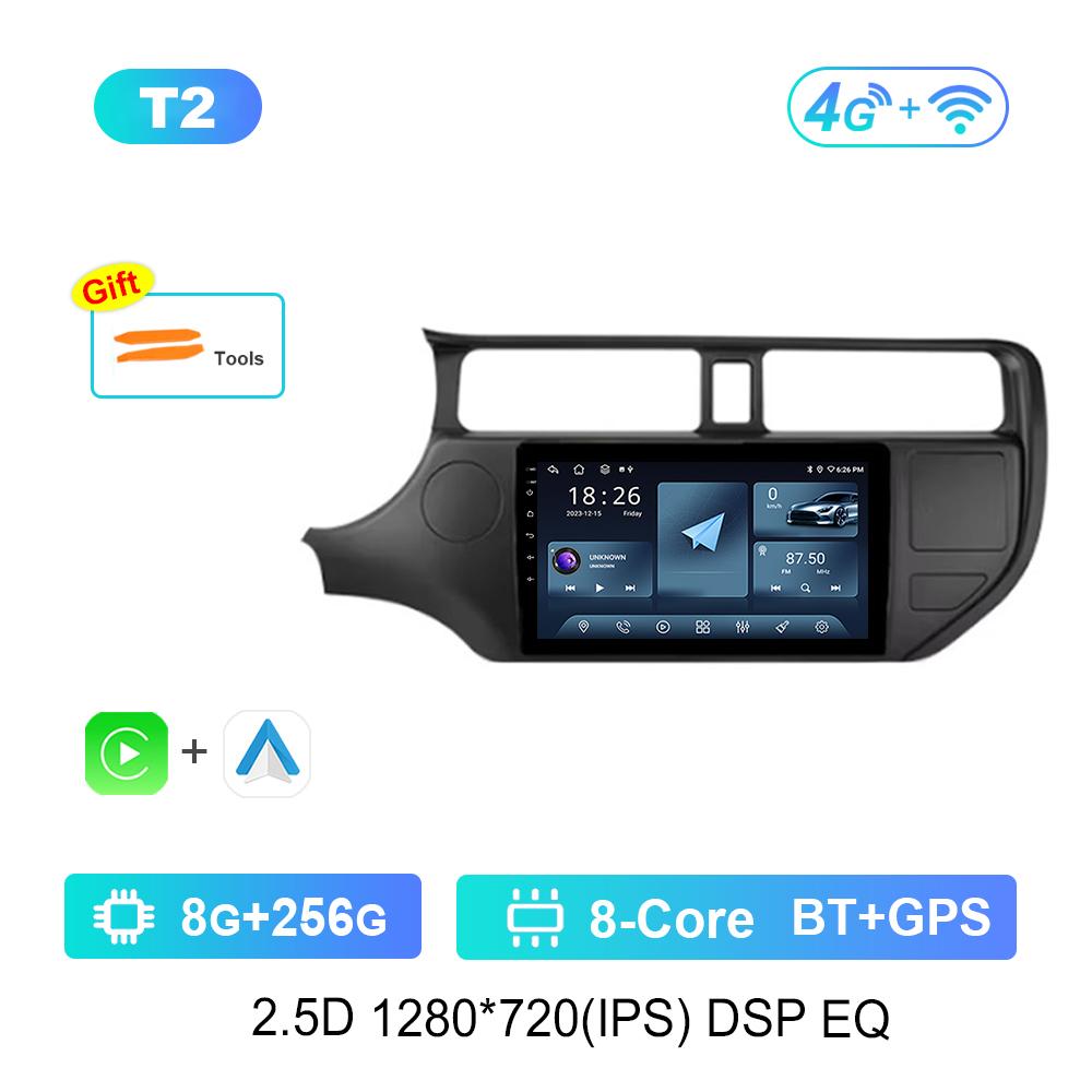 9 '' Carplay Car Radio Multimedia Player for KIA K3 RIO 2011 - 2015 Bluetooth GPS Navi Android OS Split Screen WiFi Auto Tools