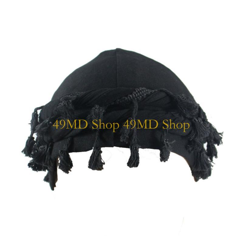 

49MD Breathable Skull with Braid Moisture Wicking for Outdoor Activities Adjustable Head Wrap Breathable Scarves чёрный