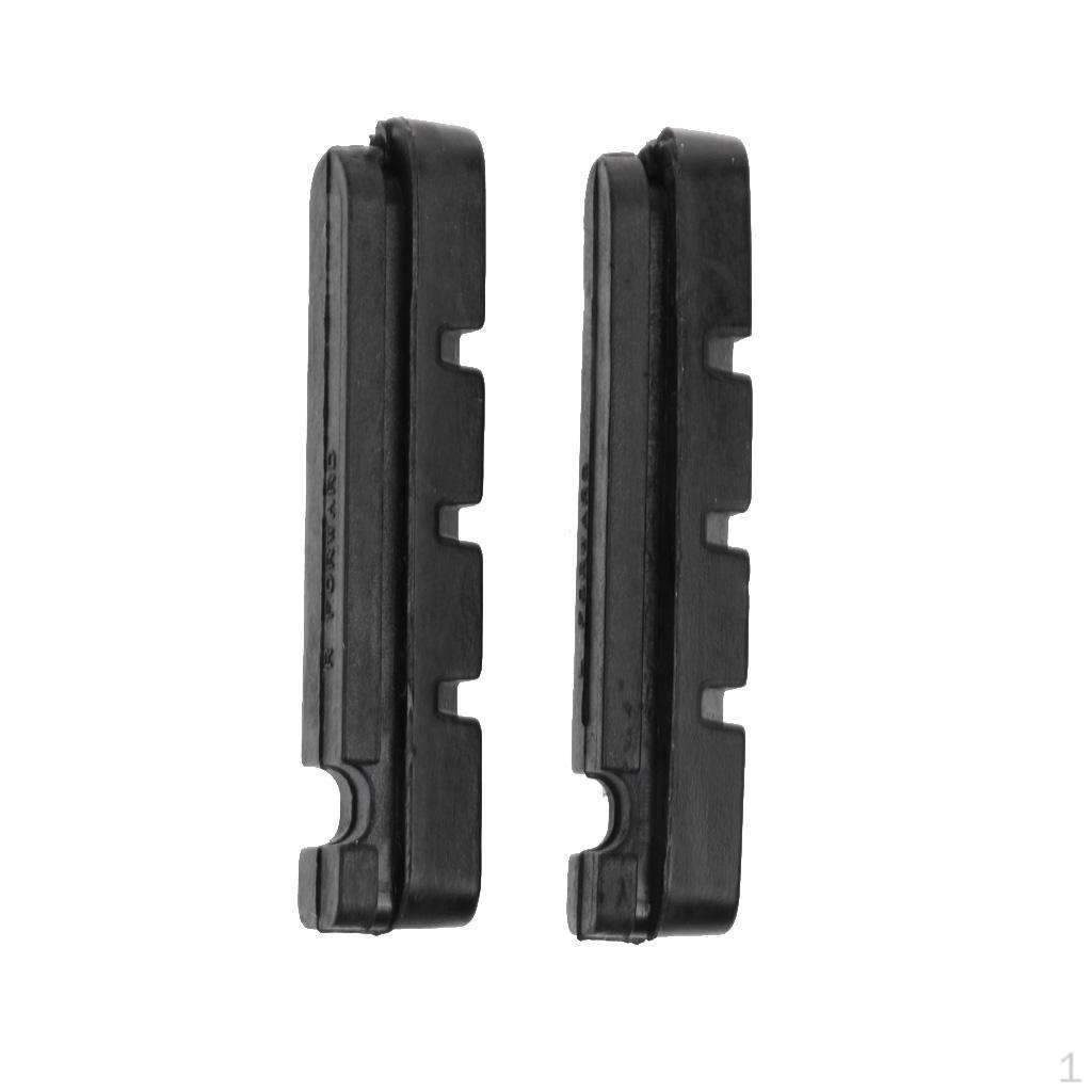 

2Pcs Rubber Road Bike Brake Replacement Pads Blocks Cycling Bicycle 58mm