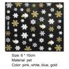 Stylish Snowflake Pattern Solid Color Nail Sticker Fingernail Decal