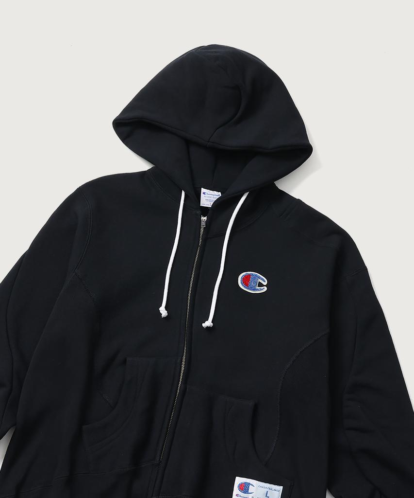 Champion X Undercover Reverse Weave Structured Zip-Up Hoodie Black