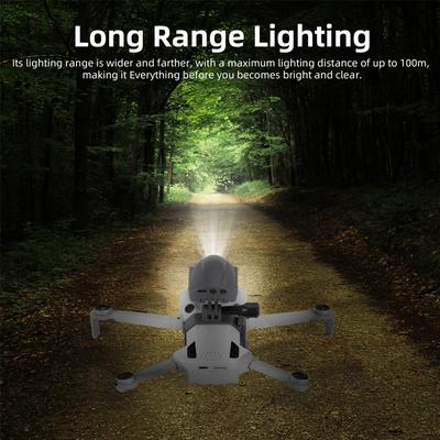 Universal Night Flashing Light Multifunctional Expansion Adapter Mount for DJI Mini 4 Pro 100m Long Range Search Lamp SOS Suppor