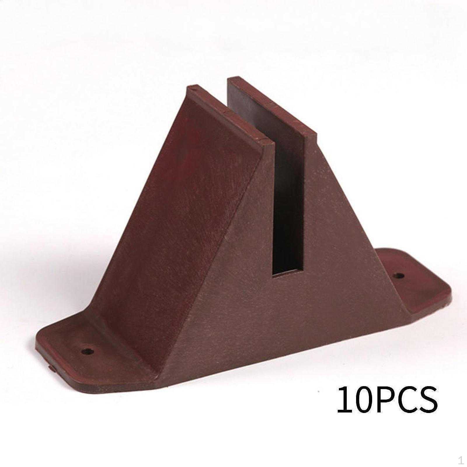 

10 шт. опора для ограждения для собак, садовая подставка для ворот для домашних животных коричневый