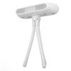 Double Turbine Octopus Fan 4 Wind Speeds Built In Mosquito Repellent Box Low Noise Desktop Fan for Office White