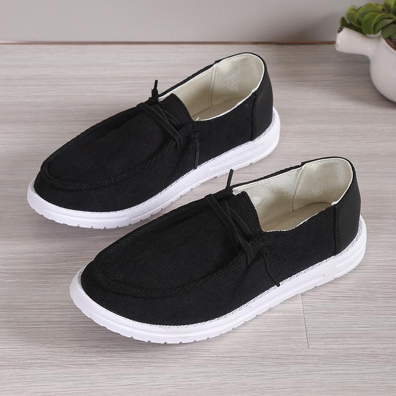 Large size casual shoes women's 2024 spring and autumn new foreign trade light and comfortable canvas shoes cloth surface breathable flat sole shoes