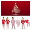 European And American Printed Christmas Home Clothing Suit For Parents And Children