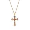 Minimalist Hip Hop Cross Pendant Necklace Unisex Couple Choker Chain Fashion Versatile Jewelry Accessory