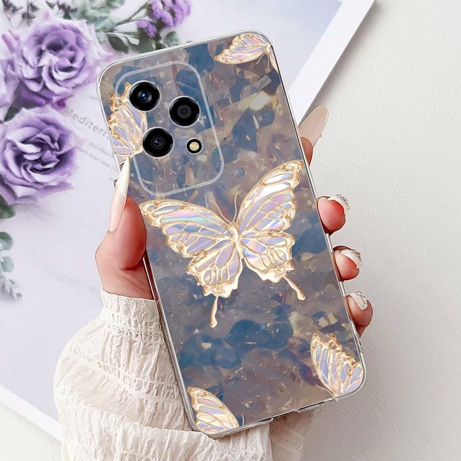 For Honor 200 Lite Case LLY-NX1 Cover Fashion Butterfly Silicone Protector Phone Case For Honor 200 Pro Honor200 Pro Soft Covers