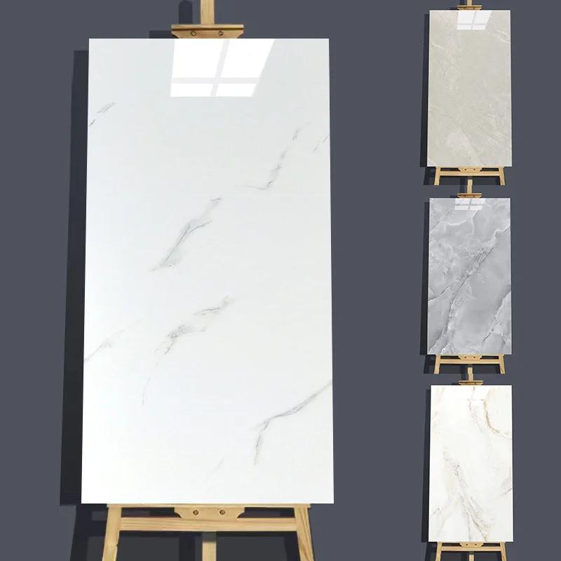 Marble Grain Wall Sticker Imitation Marble Wall Panels Diy Self-adhesive Waterproof Wallpaper For Home Bathroom Decoration