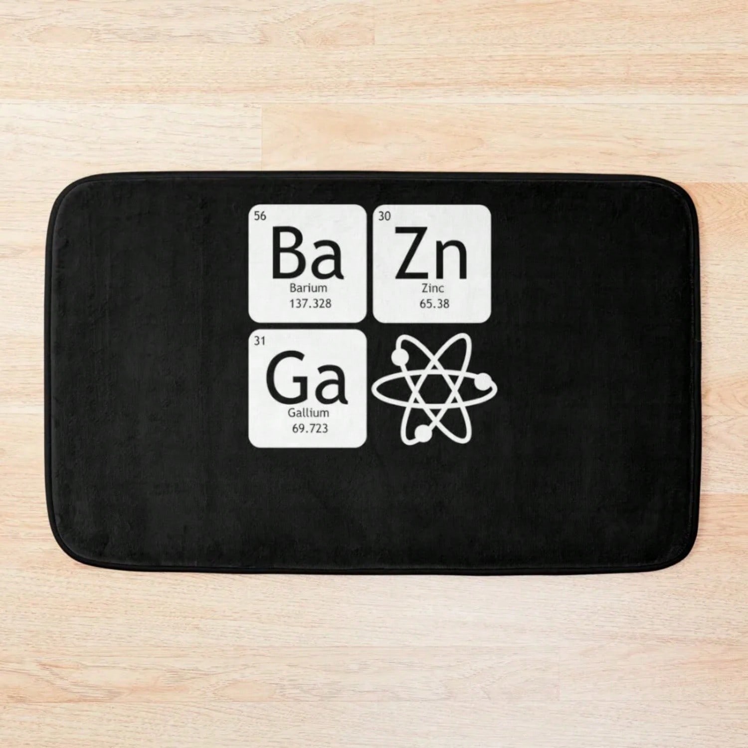 BaZinGa And Atom Classic T-Shirt Bath Mat Bathroom Deco Bathroom Carpets Mat S разноцветный