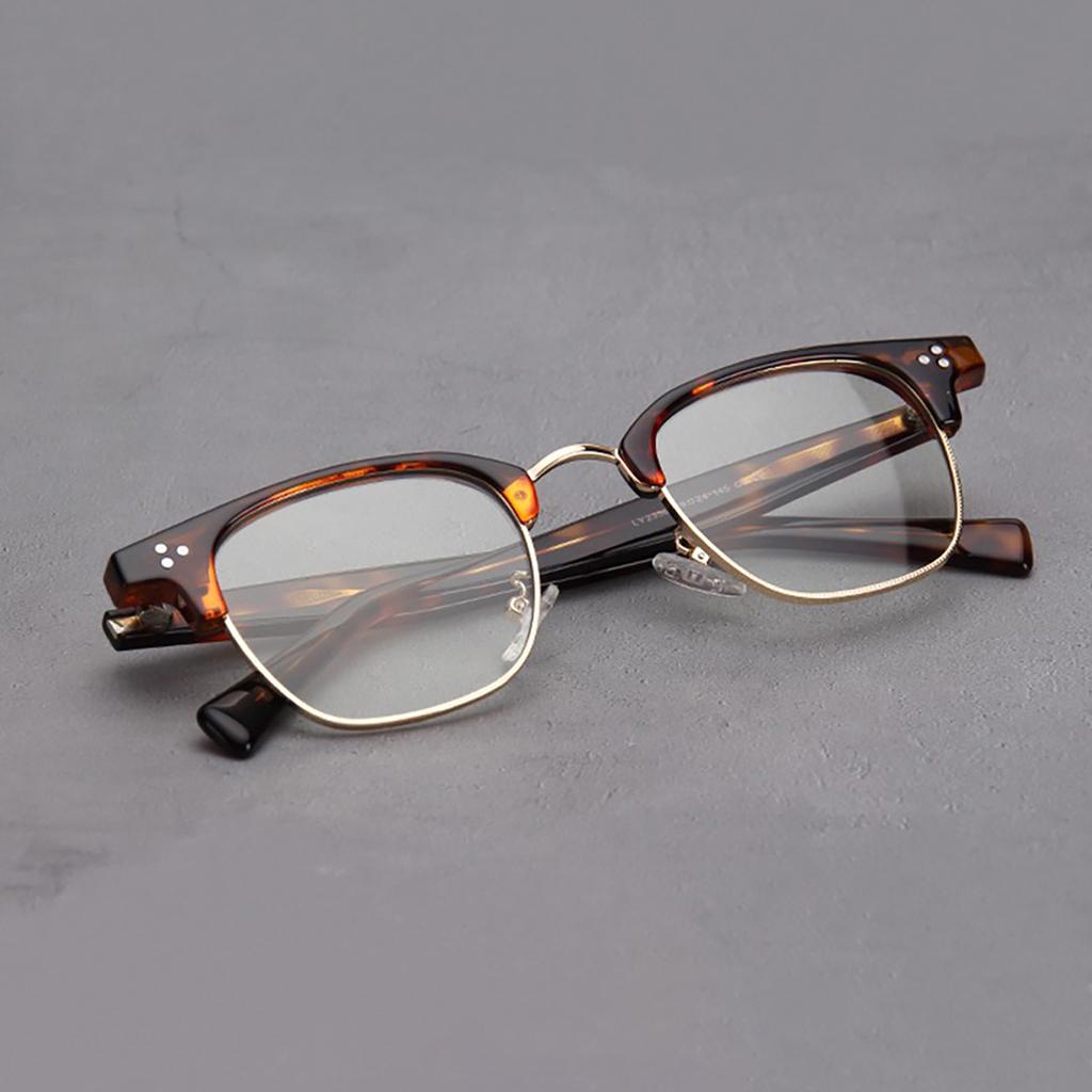 1 Pack Square Glasses Men's Retro Anti-Blue Light Computer Glasses Reading and Gaming Glasses Travel Fashion Women's Glasses