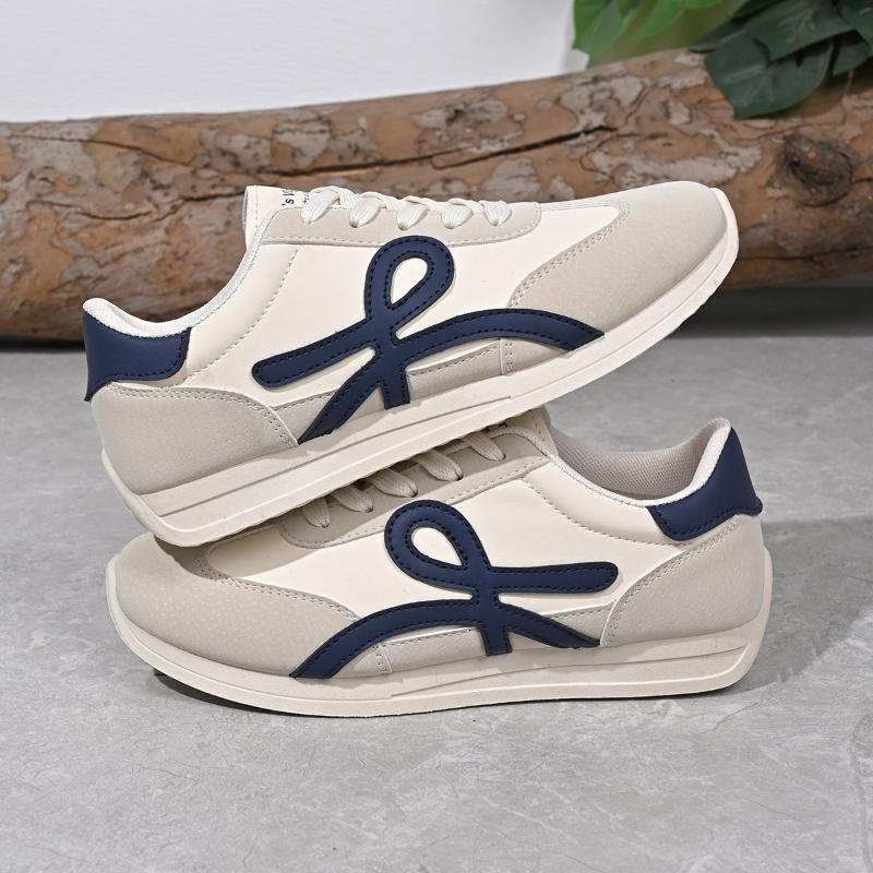 Neue Damen Sportschuhe lässig zum Schnüren Damen modische vulkanisierte Schuhe vielseitige flache Schuhe