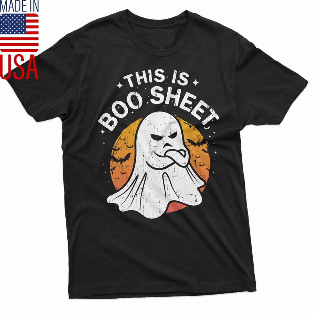 Halloween Funny This is Boo Sheet T-shirt Boo Tee Shirt Party tee Cute Ghost Tee XXXL