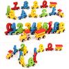 Kids Baby Wooden Train Wooden Number Learning Educational Toy