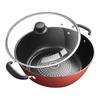 Non Stick Soup Stew Broth Pot Diamond Frying Pan Skillet Cast Iron Pot  Gas Induction Cooker