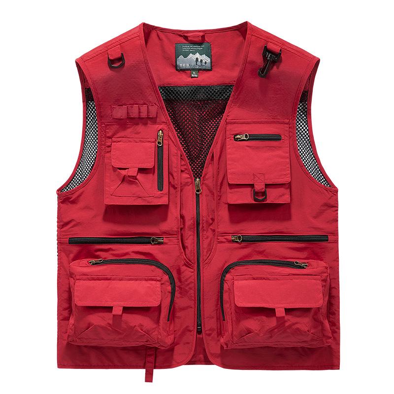 Men's Four-Season Multi-Pocket Outdoor Fishing and Photography Vest
