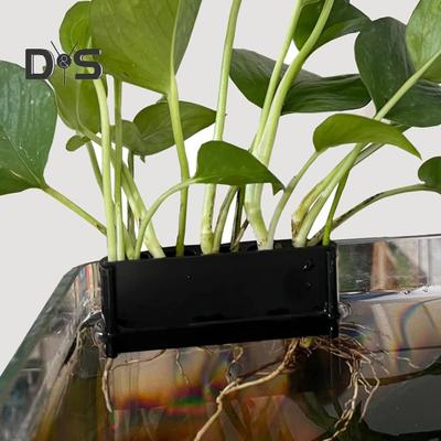 Aquarium Plant Holder with 5 Hole Heavy Duty Aquatic Plant Cup Fish Tank Top Hanging Floating Root Plants Planter Shelf Aquascape Decoration
